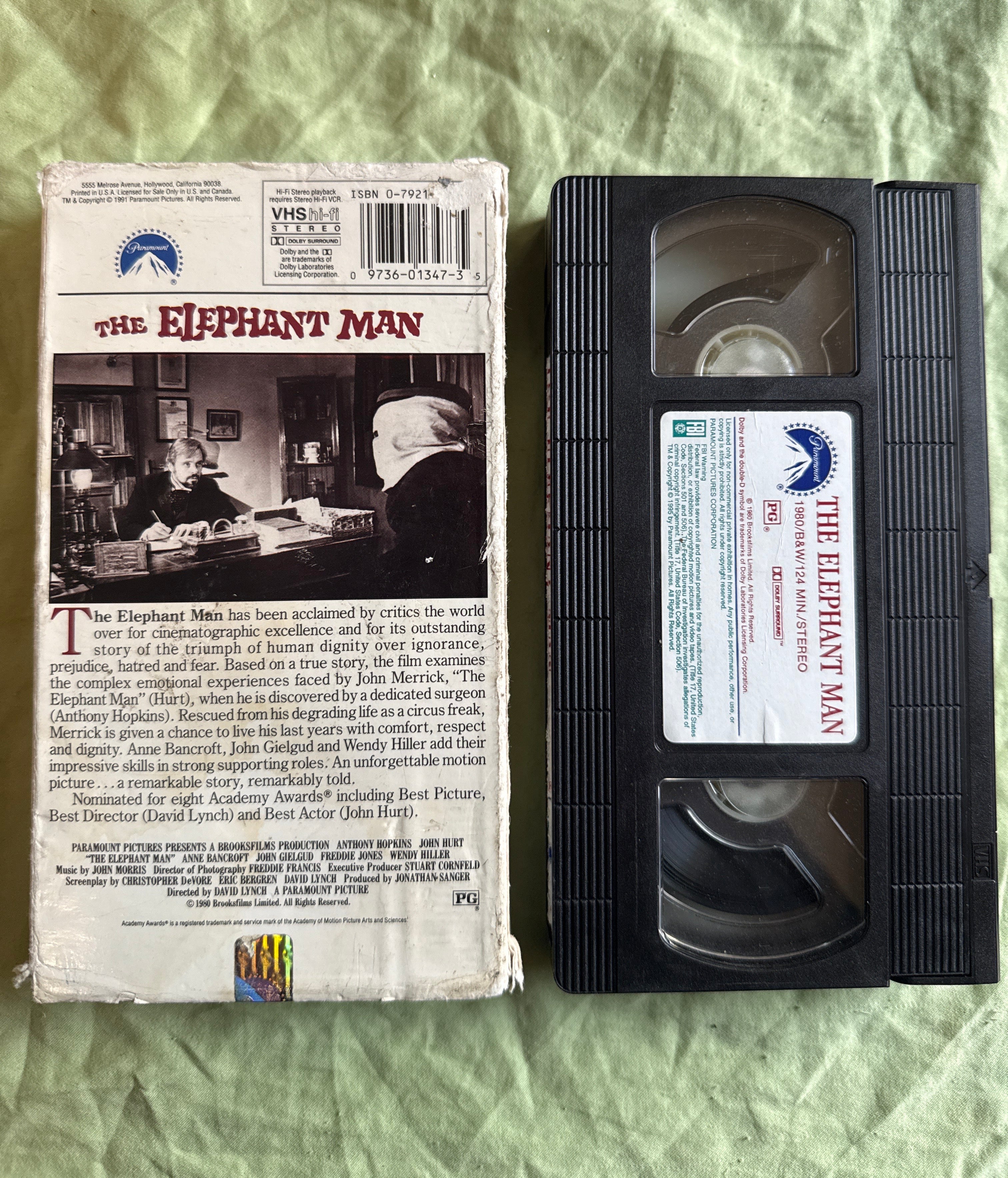 THE ELEPHANT MAN VHS