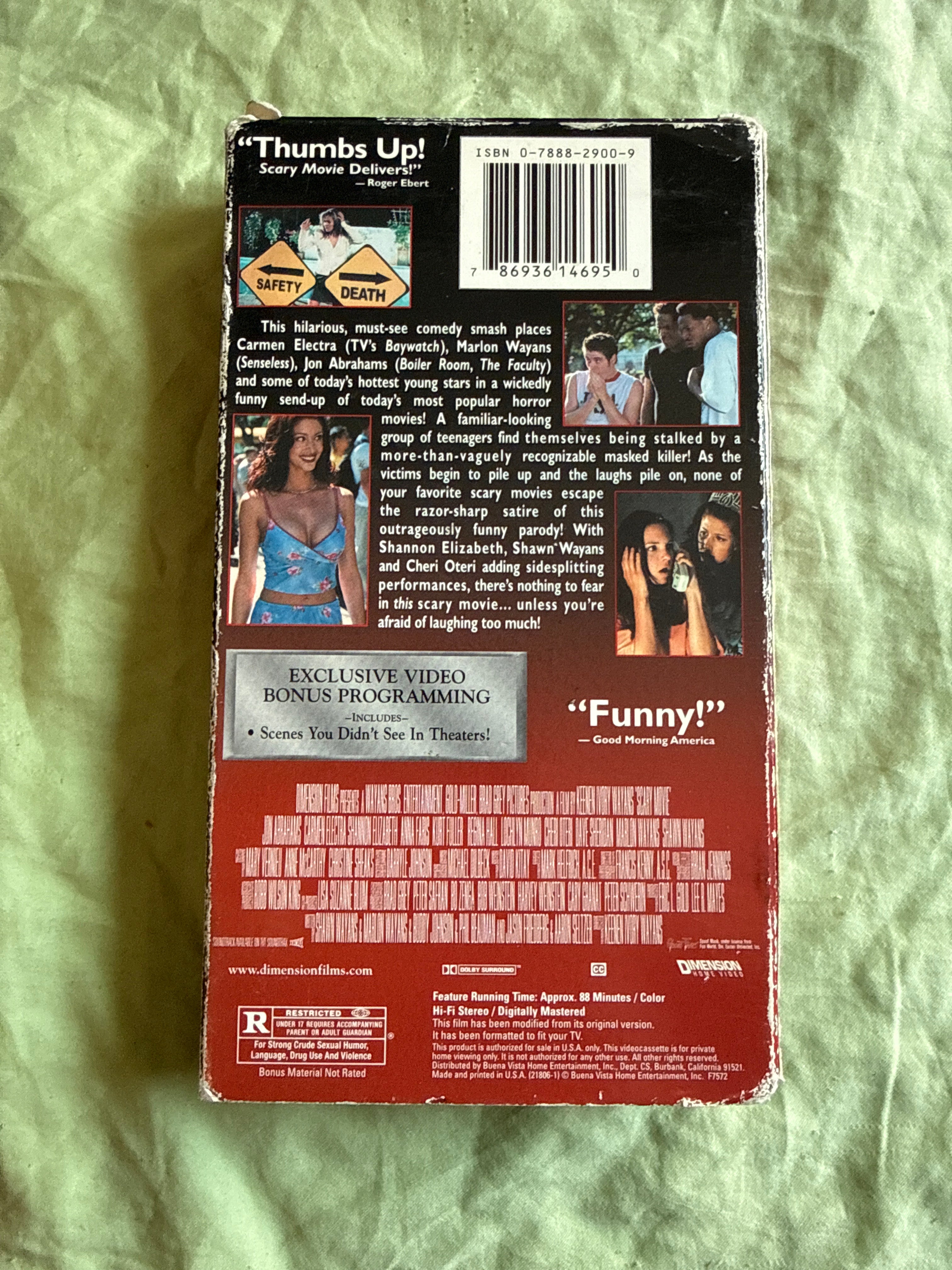 SCARY MOVIE VHS